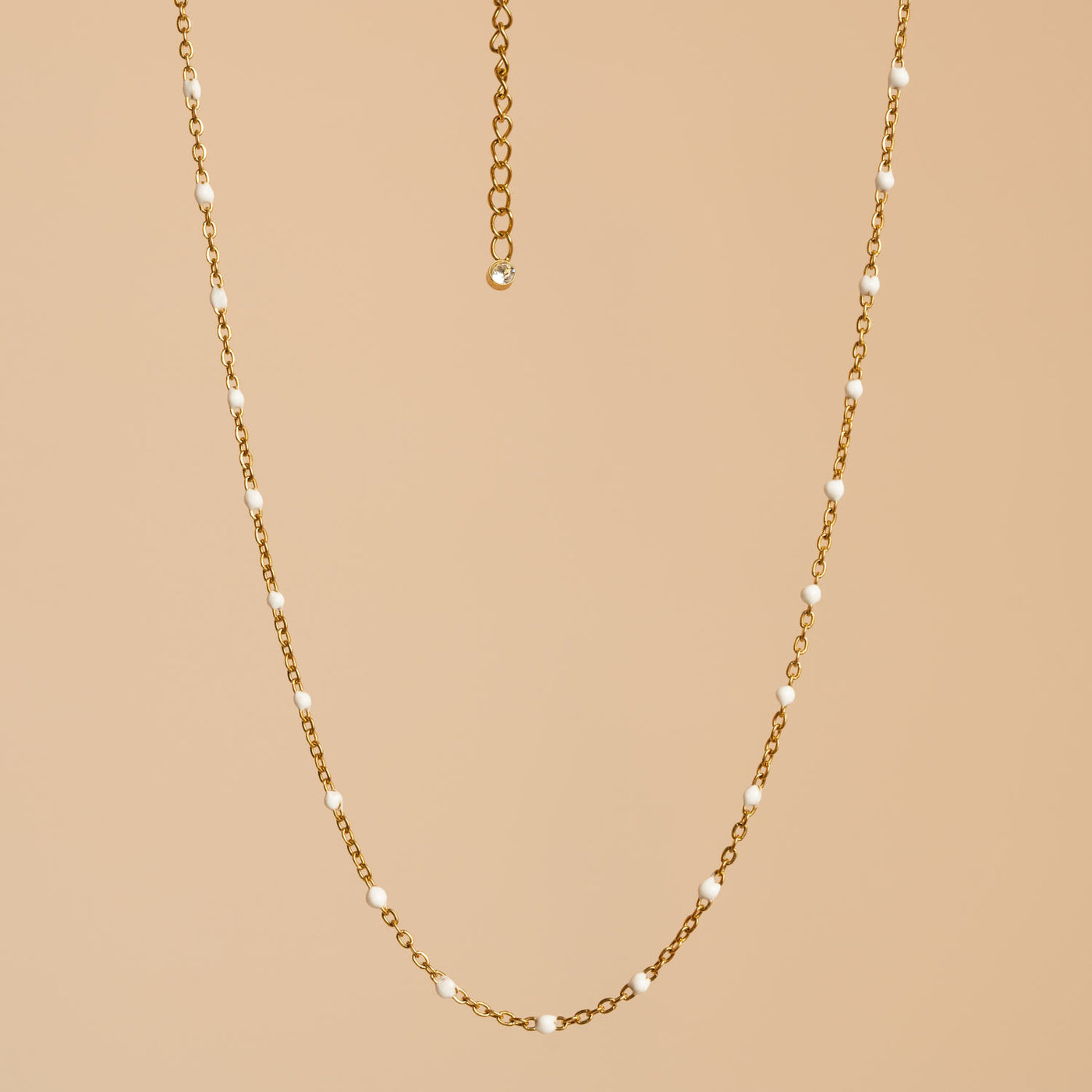 Bougie Bijou Verte, Forêt de Sapins, Collier Perles Blanches Cristal Swarovski