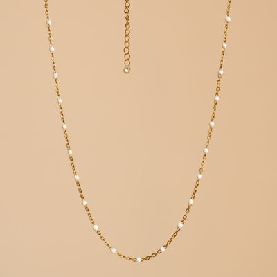 Bougie Bijou Verte, Forêt de Sapins, Collier Perles Blanches Cristal Swarovski