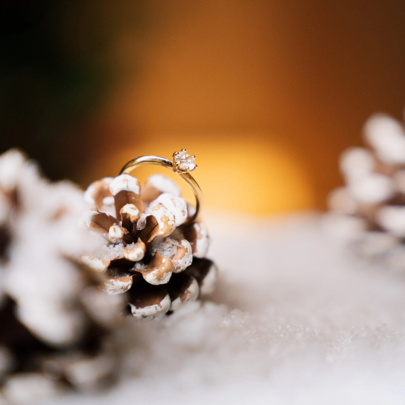 Bague Solitaire Swarovski Plaquée Or 18 carats