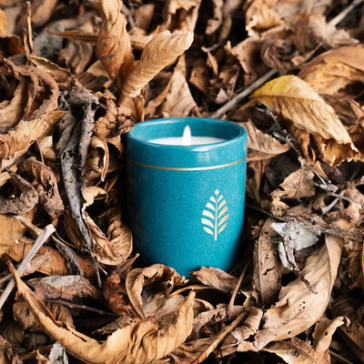 Bougie Bijou Bleue, Fleur d'Oranger Bracelet Perles Bleues Cristal Swarovski