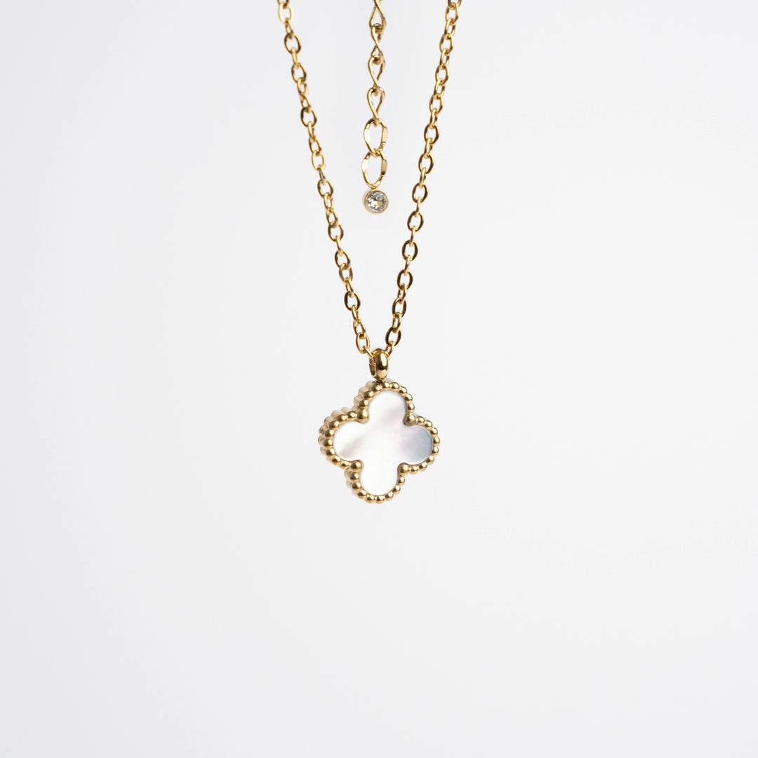 Collier Plaqué Or 18 Carats Avec Pendentifs En Pierres Naturelles - Marque Tata Gisèle - Vert Et Doré