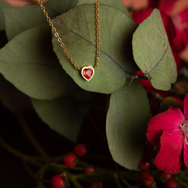 Collier Swarovski Coeur Rouge